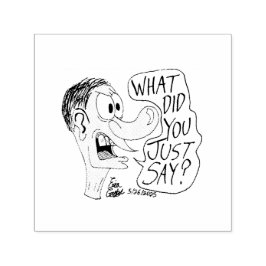 Erica Crooks Comics - What did you just say ? Zelfinktende Stempel