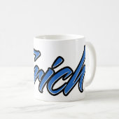 Erich Prénom Blue Tasse Tasse Café (Devant droit)