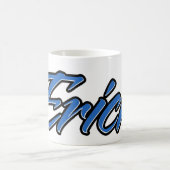 Erich Prénom Blue Tasse Tasse Café (Centre)