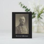 Erich von Falkenhayn Briefkaart (Staand voorkant)