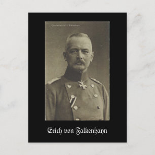 Erich von Falkenhayn Briefkaart