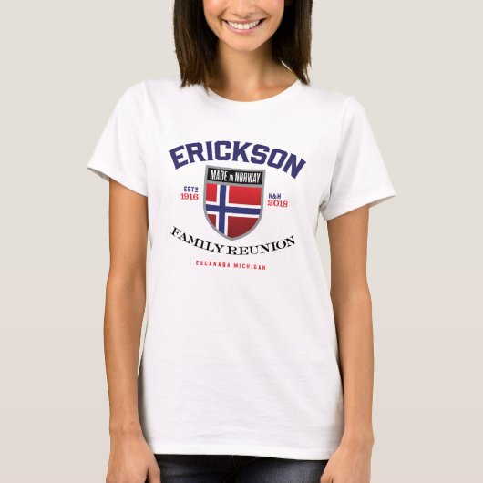 Erickson Reunion - VanEffen Shirten T-shirt (Voorkant)