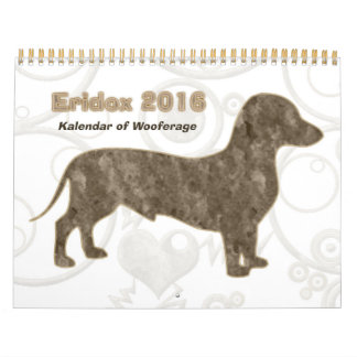 Eridox 2016 Dachshund Calendar Kalender