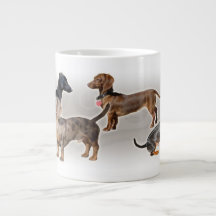 Eridox dachshund collage jumbo mok