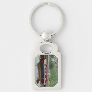Erie Canal Boat metal key chain Sleutelhanger