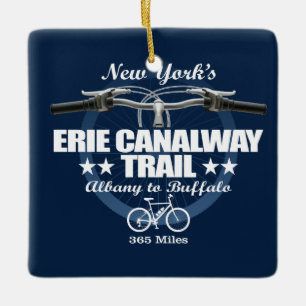 Erie Canalway Trail (H2) Keramisch Ornament