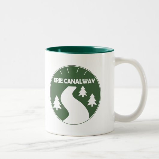 Erie Canalway Trail Tweekleurige Koffiemok (Rechts)