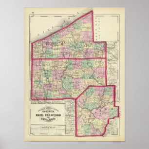 Erie, Crawford, provincie Venango Poster