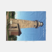 Erie Land Lighthouse fleece deken (Voorkant (Horizontaal))