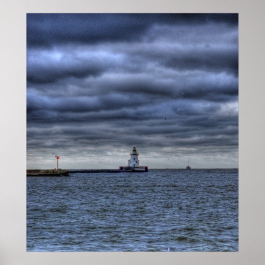 Erie Lighthouse Poster (Voorkant)