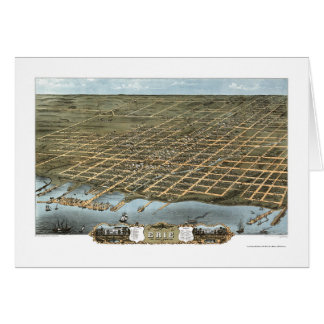 Erie, PA Panorama Map - 1870