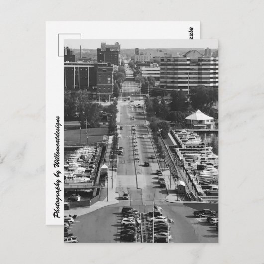 "Erie, Pa. Uitzicht" Briefkaart (Voorkant / Achterkant)