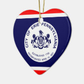 Erie, Pennsylvania, Verenigde Staten Keramisch Ornament (Links)