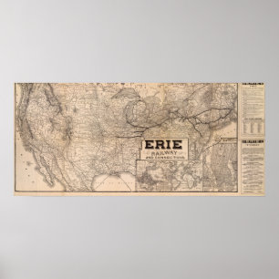 Erie Railway and connections Poster