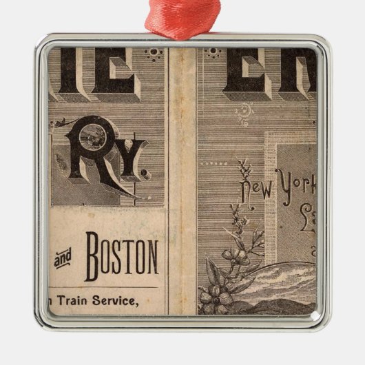 Erie Railway Metalen Ornament (Voorkant)