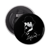 Erik Satie Button Flesopener (Voorkant)
