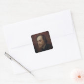 Erik Satie Vierkante Sticker (Envelop)