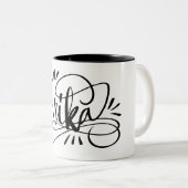 Erika - Mug à lettres personnalisées avec nom (Devant droit)