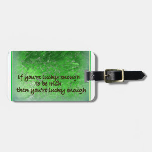 "Erin gaat Bragh." (Ireland Forever) Bagagelabel