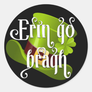 Erin gaat Bragh St. Patrick's Day Ronde Sticker