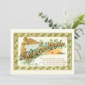 Erin Go Bragh, Harp en Shamrocks Feestdagenkaart (Staand voorkant)