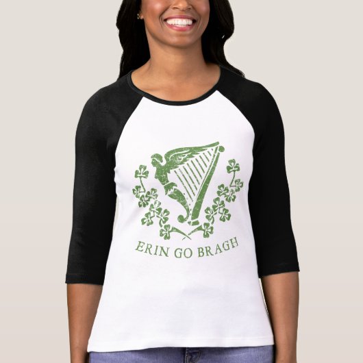 Erin Go Bragh Harp T - shirts (Voorkant)