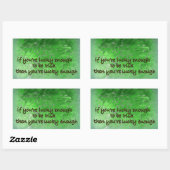 "Erin Go Bragh." (Ierland voor altijd) Rechthoekige Sticker (Vel)