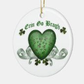 Erin go bragh Iers hart ornament (Links)