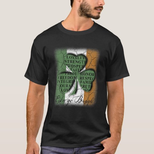 Erin Go Bragh Ireland Shamrock St Patrick's Day Ir T-shirt (Voorkant)