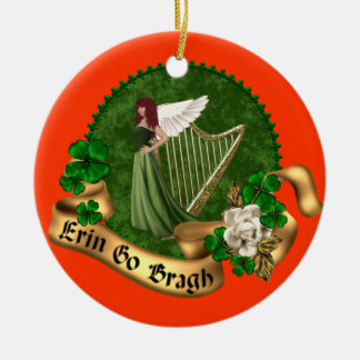 Erin Go Bragh Irish Keramisch Ornament