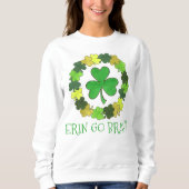 Erin Go Bragh Shamrock Saint Patrick's Day Trui (Voorkant)