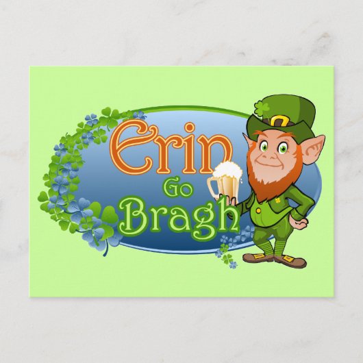 Erin Go Bragh (Ver 2) Briefkaart (Voorkant)