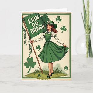 Erin Go Bragh Vintage Ierse kaart