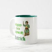 Erin Go Braugh Custom Irish Gezegde Mok (Voorkant links)