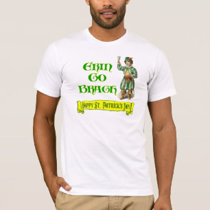 Erin Go Braugh Gelukkig St. Patrick's Day zeggen T-shirt
