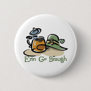Erin Go Braugh Pint en Pet Ronde Button 5,7 Cm