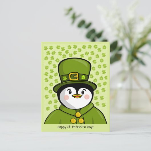 Erin go Penguin Carte postale (Debout devant)