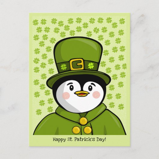 Erin go Penguin Carte postale (Devant)