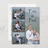 Erin & Paul - Save the Date Briefkaart (Voorkant / Achterkant)