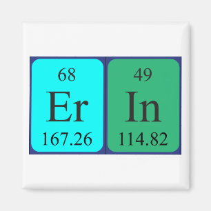 Erin periodiek table name magnet magneet