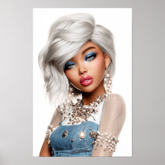 Eris Monei Editorial Beauty Portret Poster