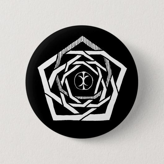 Erisian Mandala Reverse Ronde Button 5,7 Cm (Voorkant)