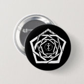 Erisian Mandala Reverse Ronde Button 5,7 Cm (Voorkant /achterkant)