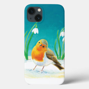 Erithacus rubecula iPhone 13 hoesje