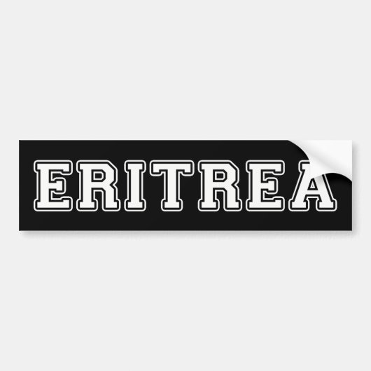 Eritrea Bumpersticker (Voorkant)