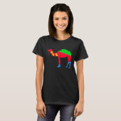 Eritrea Camel Flag Tigrinya Eritrea - Kaartsymbool T-shirt (Voorkant volledig)