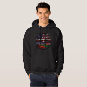 Eritrea Eritrees Amerikaans-Amerikaanse VS Verenig Hoodie (Voorkant volledig)
