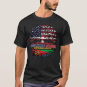 Eritrea Eritrees Amerikaans-Amerikaanse VS Verenig T-shirt (Voorkant)