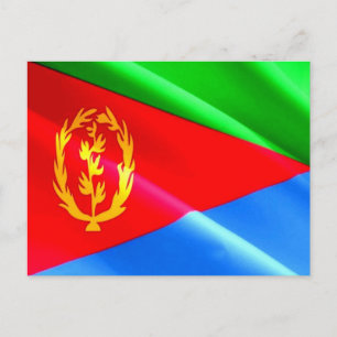 Eritrea - Eritrese vlag - Briefkaart