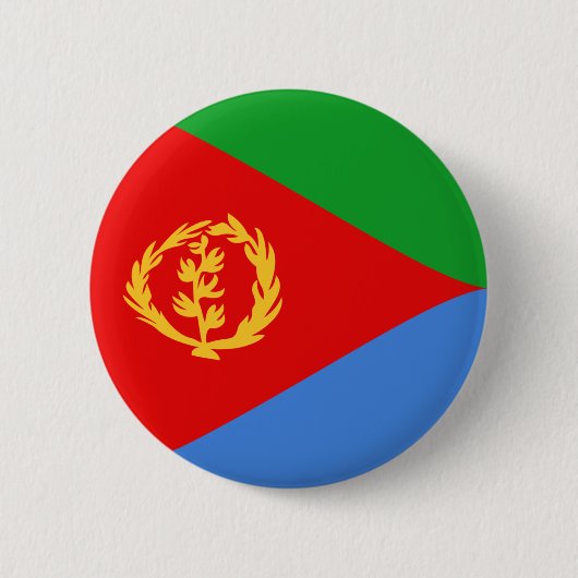 Eritrea Fisheye Flag Button (Voorkant)